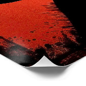 Der Dackel Hund, rot und schwarz 001 - Ulises Dall Poster (Ecke)