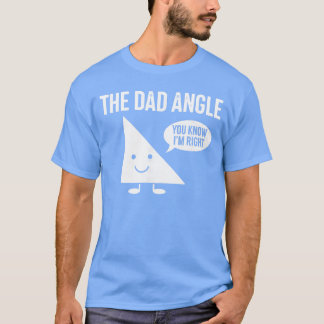 Der Dad Angle Lustige Mathematik retro T-Shirt