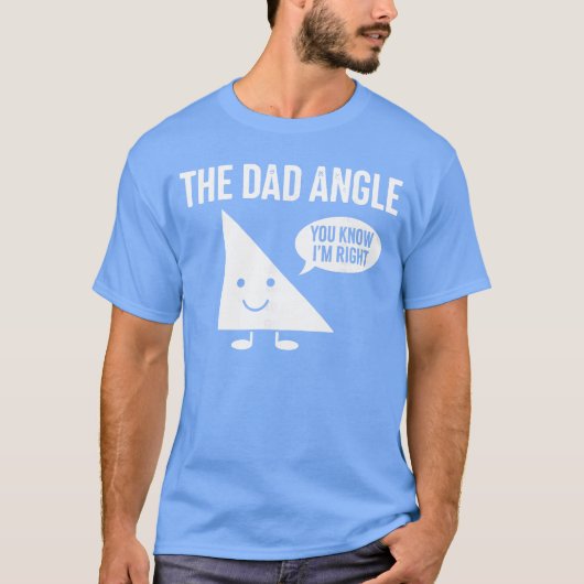 Der Dad Angle Lustige Mathematik retro T-Shirt (Vorderseite)