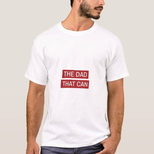 Der Dad, der es kann - Rotes Design T-Shirt (Vorderseite)