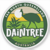 Der Daintree, weit nordqueensland Sticker (Vorderseite)