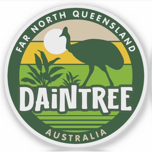 Der Daintree, weit nordqueensland Sticker (Vorderseite)