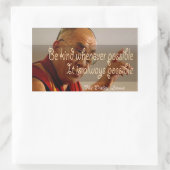 Der Dalai Lama-Sticker Rechteckiger Aufkleber (Tasche)