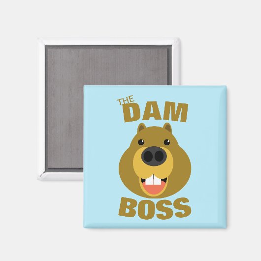 Der Dam Boss Magnet (Vorderseite/Rückseite)