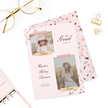 Der damals & Jetzt 2 Foto Abschluss Terrazzo