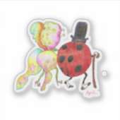'Der Dame-Bug'-Aufkleber Aufkleber (Vorderseite)