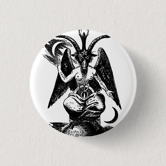 Der Dämon Baphomet Button (Vorderseite)