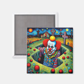 Der Dämonenclown entsteht Magnet (Vorderseite/Rückseite)