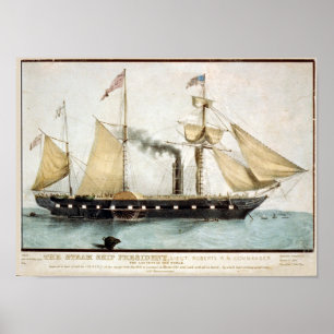 Der Dampf-Schiffs-Präsident 2 Plakat