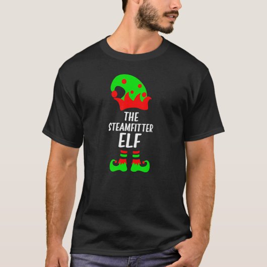 Der Dampffitter Elf Christmas Welder T-Shirt (Vorderseite)