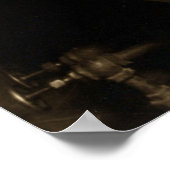 Der Dampffitter von Lewis Hine Poster (Ecke)