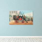 Der Dampftrainer Leinwanddruck (Insitu (Holzboden))