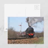 Der Dampfzug Großbritannien III Postkarte (Vorne/Hinten)