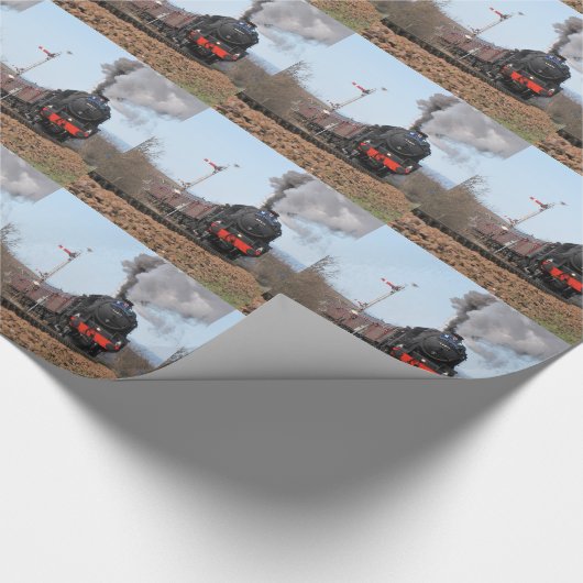 Der Dampfzug Großbritanniens III Geschenkpapier (Ecke)