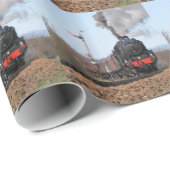 Der Dampfzug Großbritanniens III Geschenkpapier (Rolleneckpunkt)