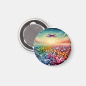 Der Dance of Dragonfly Button Magnet (Vorderseite/Rückseite)