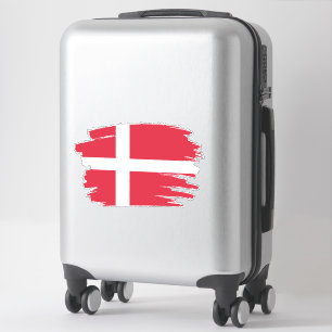 Der dänische Flaggensticker Aufkleber