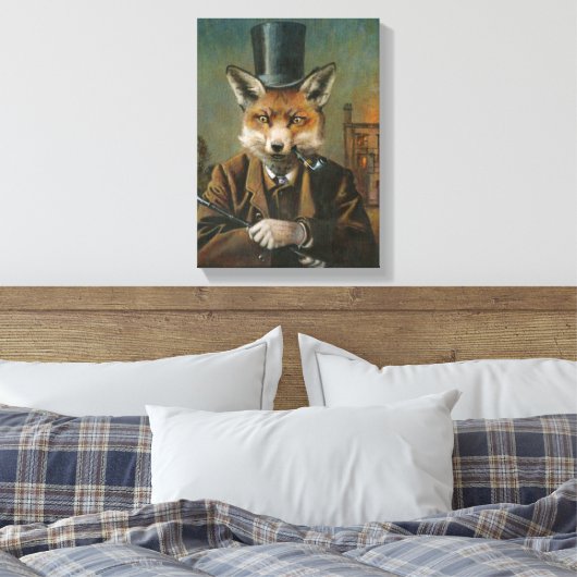 Der Dapper Fox verschachtelte Leinwand (Insitu (Schlafzimmer))
