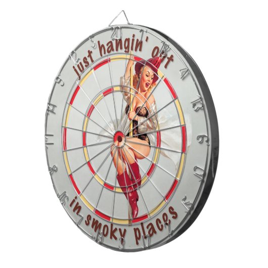 Der Dartboard des Firehousepinup-Feuerwehrmannes Dartscheibe (Vorderseite rechts)