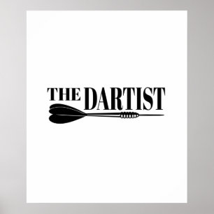 Der Dartist Dart Künstler Des Dartboards Poster