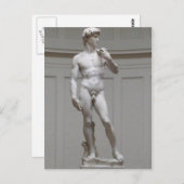 Der David Postkarte (Vorne/Hinten)