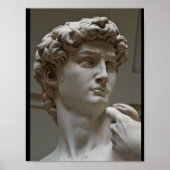 "Der David" von Michelangelo Poster (Vorne)