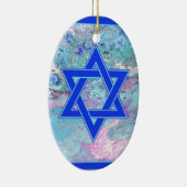 Der Davidsstern Auf Marmor Keramikornament (Rechts)