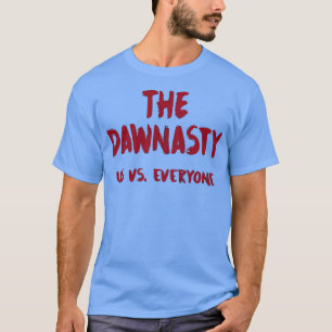 Der Dawnasty wir gegen alle Granat T-Shirt