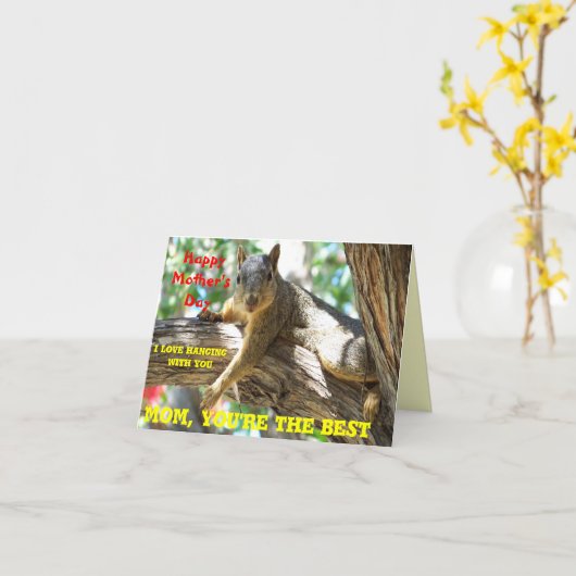 Der Day_ der glücklichen Mutter Karte (Gelbe Blume)