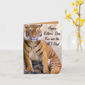 Der Day_ des glücklichen Vaters Karte (Gelbe Blume)