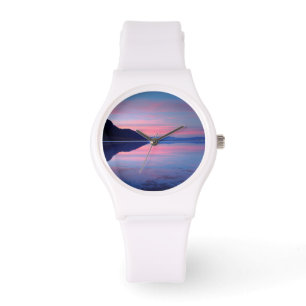 Der Death Valley National Park. Badwater im Morgen Armbanduhr