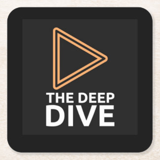 Der Deep Dive Stubby Holder Rechteckiger Pappuntersetzer
