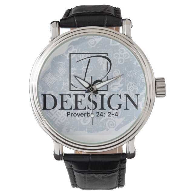 Der Deesign-Kollektiv-Button Armbanduhr (Vorderseite)