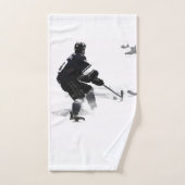 Der Deke-Hockey-Spieler Badhandtuch Set (Handtuch)