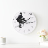 Der Deke-Hockey-Spieler Große Wanduhr (Zuhause)