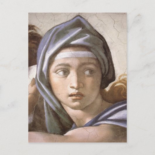 Der Delphic Sibyl im Detail Postkarte (Vorderseite)