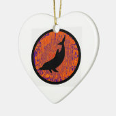 DER DELPHIN-SUCHER KERAMIK ORNAMENT (Links)