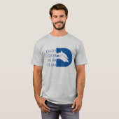 Der Delphin-T - Shirt der Männer, grau (Vorne ganz)