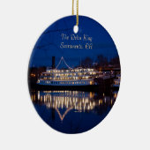 Der Deltakönig nachts - Sacramento, CA Keramikornament (Rechts)