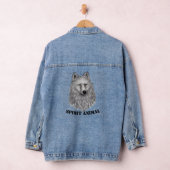 Der Denim von Indianerin Wolf Woman Jeansjacke (Hangar)