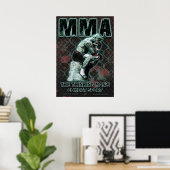Der denkende MIXED MARTIAL ARTS kämpft mit dem Dk Poster (Heimbüro)