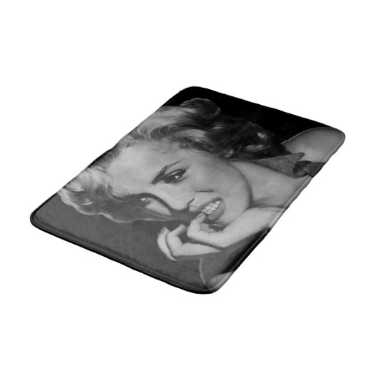 Der Denker 2 Badematte (Schrägansicht)