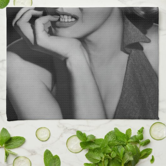 Der Denker 2 Geschirrtuch (Gefaltet)