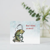 der Denker - anpassbar Postkarte (Stehend Vorderseite)