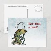 der Denker - anpassbar Postkarte (Vorne/Hinten)