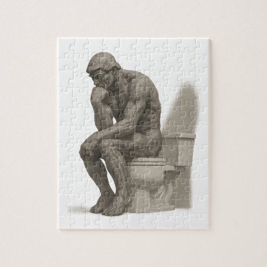Der Denker auf dem Thron Puzzle (Vertikal)