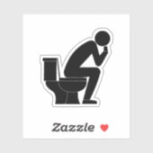 Der Denker Aufkleber (Blatt)