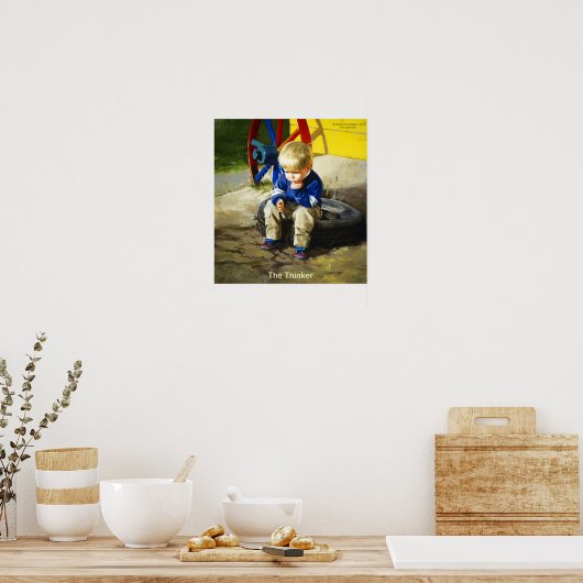Der Denker (grenzenlos) Poster (Küche)