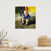 Der Denker (Leinwand) Poster (Küche)