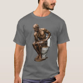 Der Denker Lustig T-Shirt (Vorderseite)